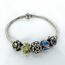 Load image into Gallery viewer, Vintage Pandora Sterling Silver 5-Bead Bracelet
