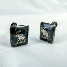 Load image into Gallery viewer, Vintage Sterling Silver Siam Elephant Screw-Back Earrings
