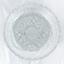 Load image into Gallery viewer, Vintage 8.5&quot; Rose Pattern Crystal Bowl
