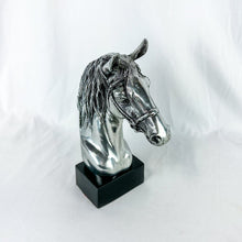 Load image into Gallery viewer, Vintage Metal Horse Bust Sculpture
