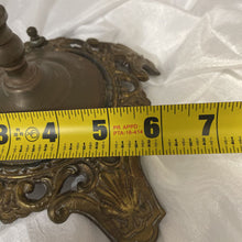 Load image into Gallery viewer, Lamp, Bronze table, Etched Bowl Globe
