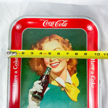 Load image into Gallery viewer, Authentic 1952 Coca-Cola Girl Metal Serving Tray
