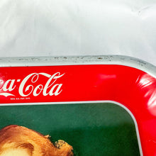 Load image into Gallery viewer, Authentic 1952 Coca-Cola Girl Metal Serving Tray
