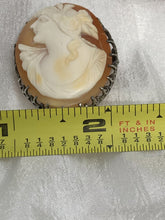 Load image into Gallery viewer, Brooch, Abalone Shell Cameo in Sterling Silver
