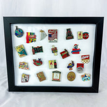 Load image into Gallery viewer, 1996 Atlanta Summer Olympics Coca-Cola Framed Pin Display
