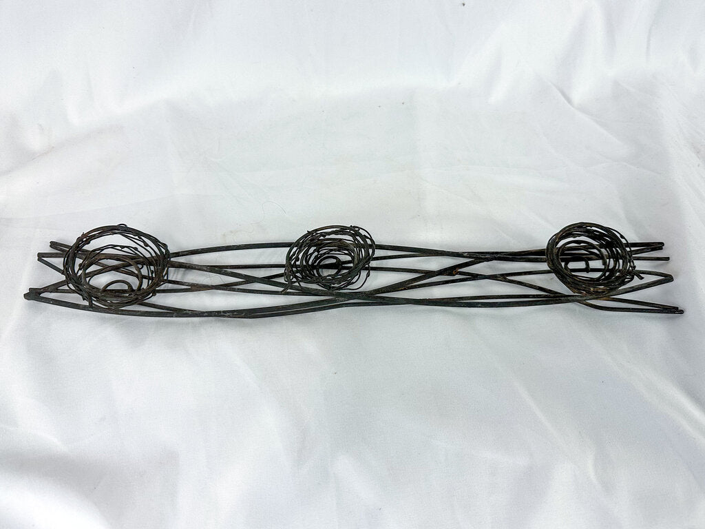 Vintage Art Deco Wire Nest Basket Decor
