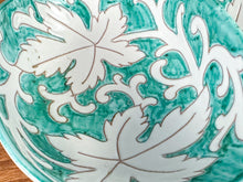 Load image into Gallery viewer, Vintage "Italy 617" Turquoise &amp; White Italian Pottery Separated Dish Basket
