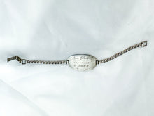 Load image into Gallery viewer, Vintage USNR O Sterling Silver ID Bracelet, 1940s
