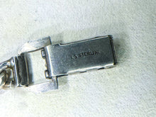Load image into Gallery viewer, Vintage USNR O Sterling Silver ID Bracelet, 1940s
