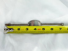 Load image into Gallery viewer, Vintage USNR O Sterling Silver ID Bracelet, 1940s
