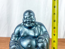 Load image into Gallery viewer, Vintage Blue Happy Buddha Figurine
