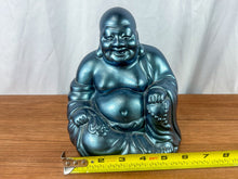 Load image into Gallery viewer, Vintage Blue Happy Buddha Figurine
