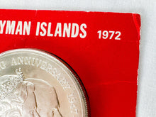 Load image into Gallery viewer, 1972 Cayman Islands Specimen Uncirculated Edition Sterling Silver Queen Elizabeth II and Prince Philip 25th Wedding Anniversary Coin
