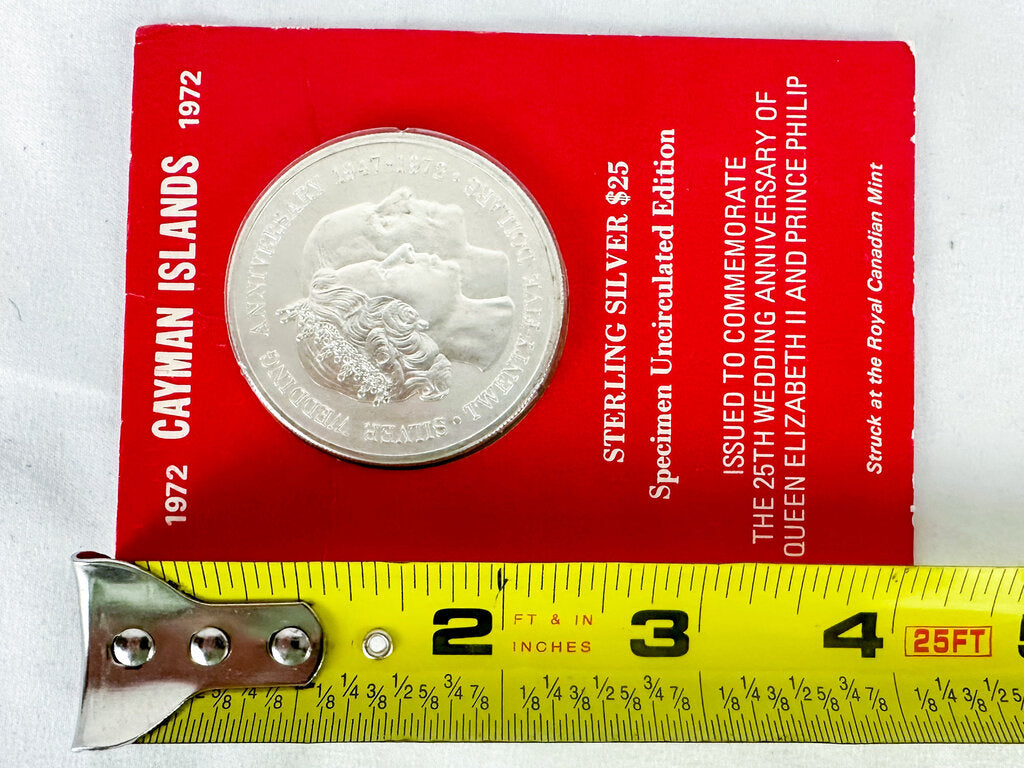 1972 Cayman Islands Specimen Uncirculated Edition Sterling Silver