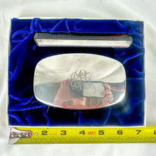 Load image into Gallery viewer, Vintage Gould Sterling Silver Mahogany Wood Brush and Comb Set with Box
