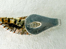 Load image into Gallery viewer, Vintage 7" Sterling Silver Bi-Tone Twist &amp; Box Double Chain Bracelet
