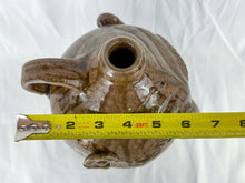 Load image into Gallery viewer, Large Mike Craven Signed Brown Ugly Face Jug with Big Round Blue Eyes
