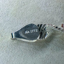 Load image into Gallery viewer, Vintage 18 inch Sterling Silver Twisted Herringbone Chain Necklace
