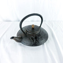 Load image into Gallery viewer, Vintage Chinese Cast Iron Butterfly Motif Teapot
