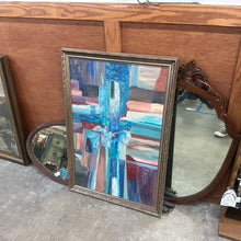 Load image into Gallery viewer, Vintage Framed Signed &amp; Dated Oil-On-Canvas "Cross &amp; Dove" Painting
