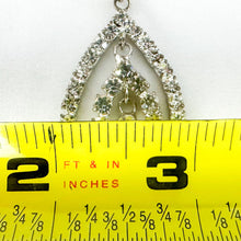 Load image into Gallery viewer, Vintage "Miss America" Rhinestone Dangling Earrings
