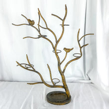 Load image into Gallery viewer, Vintage Hand-Crafted Metal Tree &amp; Bird Foldable Votive Holder
