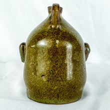 Load image into Gallery viewer, Double-Signed Marvin Bailey Green 4 Teeth Mini Ugly Face Jug
