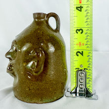 Load image into Gallery viewer, Double-Signed Marvin Bailey Green 4 Teeth Mini Ugly Face Jug
