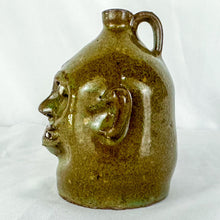 Load image into Gallery viewer, Double-Signed Marvin Bailey Green 4 Teeth Mini Ugly Face Jug
