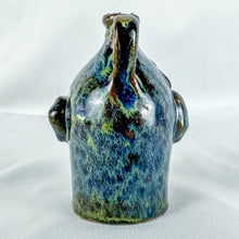 Load image into Gallery viewer, Signed Marvin Bailey Tiny Dark Blue Bug-Eyed 3.5 Teeth Ugly Face Jug
