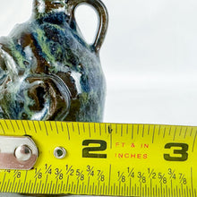 Load image into Gallery viewer, Signed Marvin Bailey Tiny Dark Blue Bug-Eyed 3.5 Teeth Ugly Face Jug
