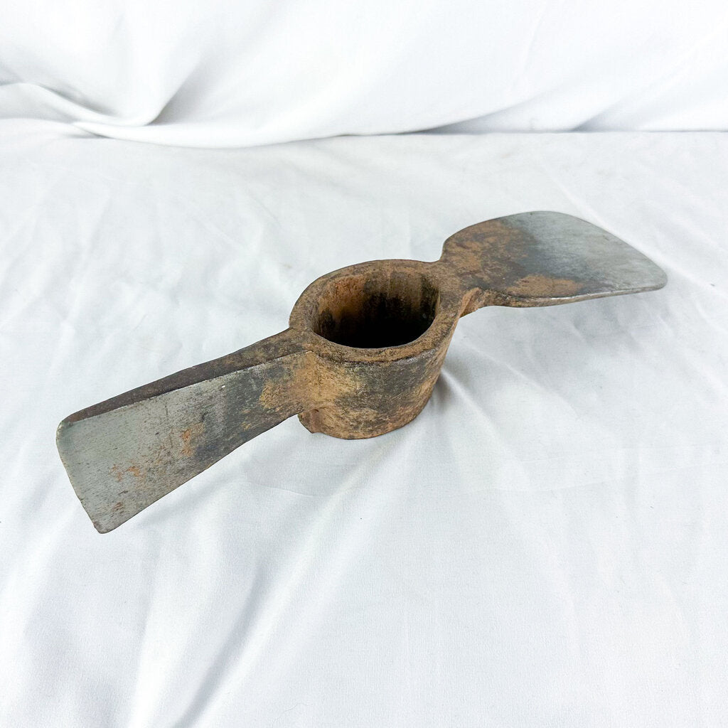 Vintage Metal Cutter Mattock Head (Adze/Hoe & Axe Blade), No Handle