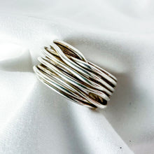 Load image into Gallery viewer, Vintage Sterling Silver &quot;Twig&quot; Wrapped Wire Ring, Size 7.5
