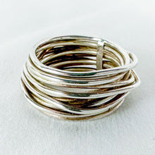 Load image into Gallery viewer, Vintage Sterling Silver &quot;Twig&quot; Wrapped Wire Ring, Size 7.5
