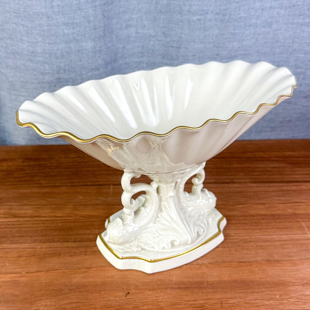 1970s Lenox Aquarius Pedestal Centerpiece