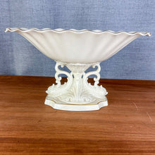 Load image into Gallery viewer, Vintage Lenox Made in USA Porcelain Dolphin Pedestal Bowl
