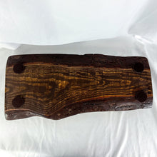 Load image into Gallery viewer, Vintage Wooden Live Edge Display Tray with Handles
