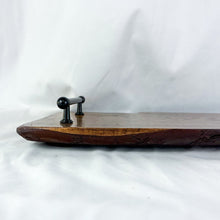 Load image into Gallery viewer, Vintage Wooden Live Edge Display Tray with Handles
