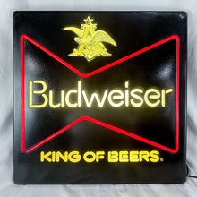 Load image into Gallery viewer, Vintage Budweiser King of Beers Faux Neon Sign
