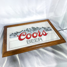 Load image into Gallery viewer, 1978 Coors Beer Rocky Mountain Spring Lighted Mirrored Sign
