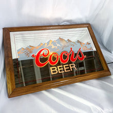 Load image into Gallery viewer, 1978 Coors Beer Rocky Mountain Spring Lighted Mirrored Sign
