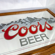 Load image into Gallery viewer, 1978 Coors Beer Rocky Mountain Spring Lighted Mirrored Sign
