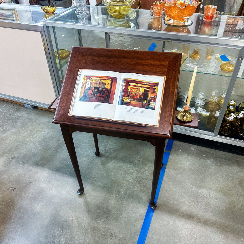 Tilt Top Book/Writing Table, Probably Not Vintage, Local Pick Up Only