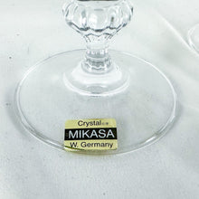 Load image into Gallery viewer, Vintage Mikasa Crystal Gold Crown Stemmed Tea Glass Set
