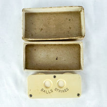 Load image into Gallery viewer, Antique to Vintage Spalding Celluloid Base Ball Umpire Indicator with Original Box
