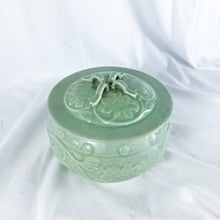 Load image into Gallery viewer, Vintage Artist Signed Chinese Longquan Celadon Covered Dish
