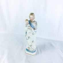 Load image into Gallery viewer, Antique German Porcelain St. Joseph Holding the Christ Child Figurine
