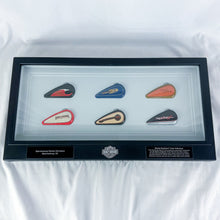 Load image into Gallery viewer, Vintage Harley Davidson Spartanburg SC Mini Gas Tank Set Shadow Box
