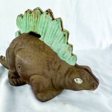 Load image into Gallery viewer, Vintage Cast Iron Stegosaurus Dinosaur Bank
