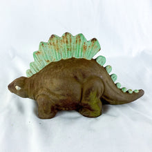 Load image into Gallery viewer, Vintage Cast Iron Stegosaurus Dinosaur Bank
